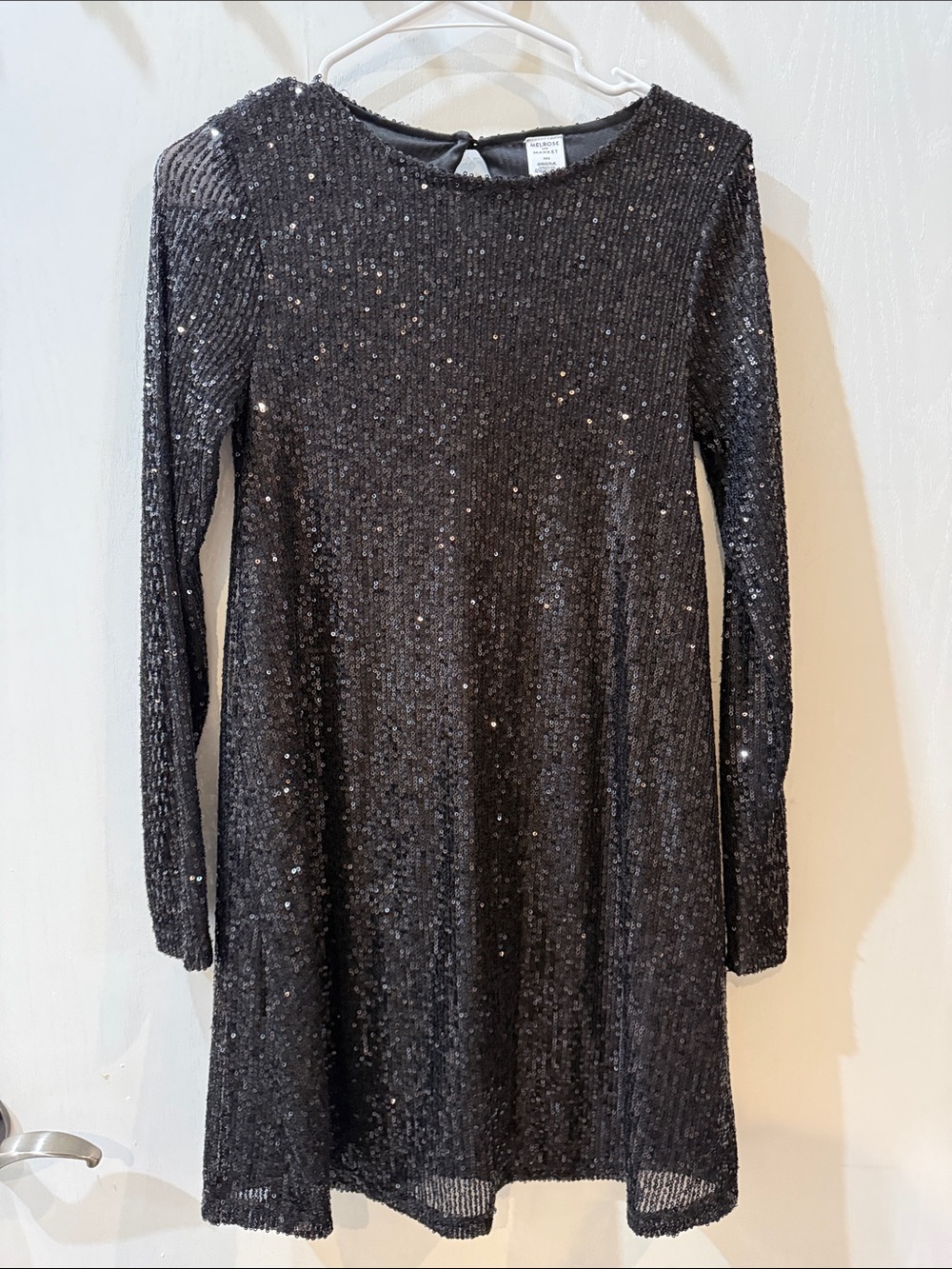 Black Sequin Long Sleeve Party Dress Nordstrom